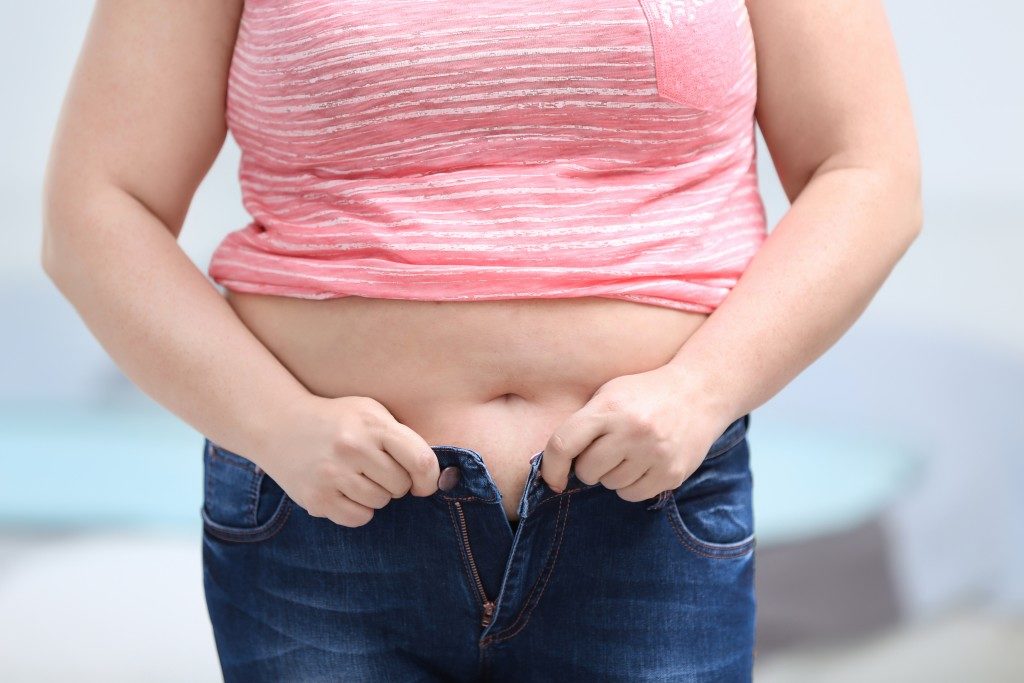 woman gaining weight