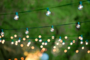 string lights outdoors