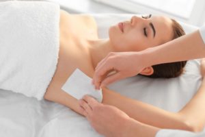Underarm waxing