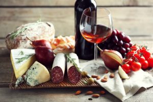wine and cheese