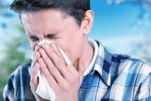 kid with allergy
