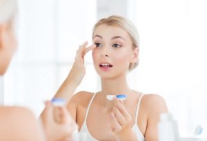 woman preparing