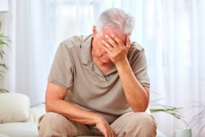 old man with headache