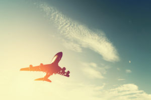 airplane in the sky