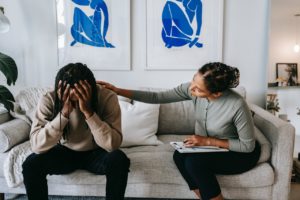 man getting therapy