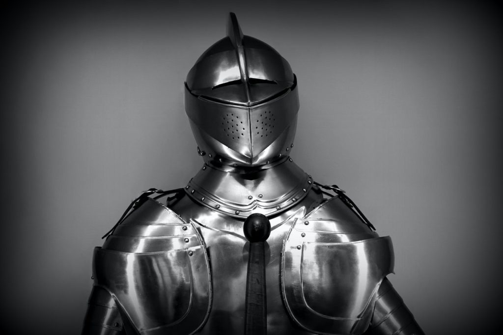 a knight in shining armor