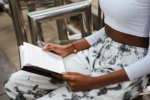 woman reading