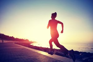 woman jogging