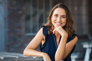 a smiling woman
