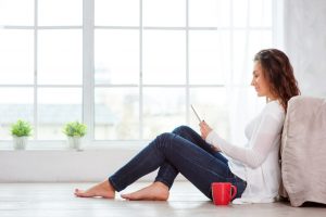 woman sitting