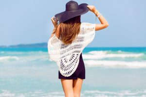 woman at the beach