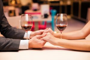 couple holding hands