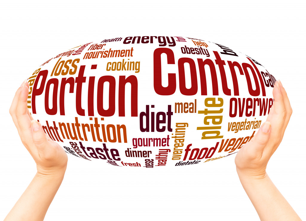 portion control diet concept